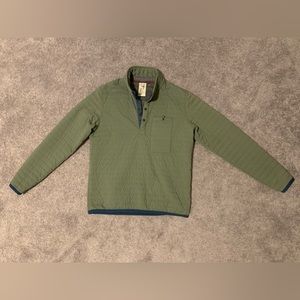 Relwen Pull Over (Windzip Popover in Bright Olive)
